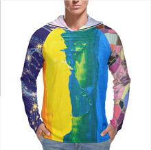 Cargar imagen en el visor de la galería, Camisa de protección UV para hombres Camisa de protección solar de secado rápido de manga larga con sombrero para el sol NZ145 personalizado con patrón foto texto (impresión de imágenes múltiples)