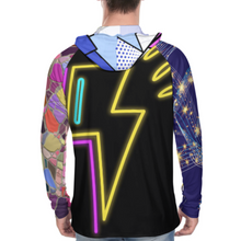 Cargar imagen en el visor de la galería, Camisa de protección UV para hombres Camisa de protección solar de secado rápido de manga larga con sombrero para el sol NZ145 personalizado con patrón foto texto (impresión de imágenes múltiples)