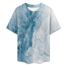 Cargar imagen en el visor de la galería, Camisa de hombre de manga corta sin cuello LM018 personalizado con patrón foto texto (impresión de imagen única)