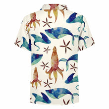 Cargar imagen en el visor de la galería, Camisa niño manga corta con bolsillo 225 personalizado con patrón foto texto (impresión de imagen única)