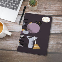 Cargar imagen en el visor de la galería, Cuaderno de hojas de cuero PU carpeta de 6 anillas recargable con diferentes imágenes en ambos lados personalizado con patrón foto texto