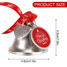 Cargar imagen en el visor de la galería, Campana de Navidad Decoraciones para árboles de Navidad Colgante de campana de metal Adornos colgantes personalizado con patrón foto texto