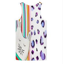 Cargar imagen en el visor de la galería, Mono corto sin mangas para mujer XLR personalizado con patrón foto texto (impresión de imágenes múltiples)