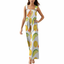 Cargar imagen en el visor de la galería, Mono de mujer con tirantes WLR personalizado con patrón foto texto (impresión de imagen única)