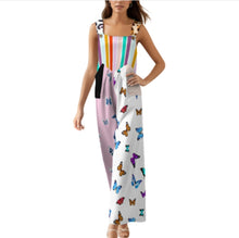 Cargar imagen en el visor de la galería, Mono de tirantes para mujer WLR personalizado con patrón foto texto (impresión de imágenes múltiples)