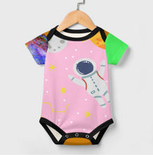 Cargar imagen en el visor de la galería, Mono para bebé 349P con botones mono elástico personalizado con patrón foto texto (impresión de imágenes múltiples)