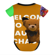 Cargar imagen en el visor de la galería, Mono para bebé 349P con botones mono elástico personalizado con patrón foto texto (impresión de imágenes múltiples)