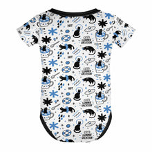 Cargar imagen en el visor de la galería, Peleles de bebé con botones 349P para niños y niñas personalizado con patrón foto texto (impresión de imagen única)