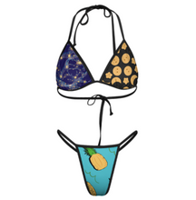 Cargar imagen en el visor de la galería, Traje de baño elegante Conjunto bikini de triángulo push-up para mujer 2 piezas J195D57 personalizado con logo foto y texto (impresión de imágenes múltiples)