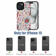 Cargar imagen en el visor de la galería, Funda de piel de fibra para iPhone 15 / 15 Plus / 15 Pro / 15 Pro Max personalizado con patrón foto texto