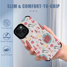 Cargar imagen en el visor de la galería, Funda de piel de fibra para iPhone 15 / 15 Plus / 15 Pro / 15 Pro Max personalizado con patrón foto texto