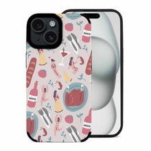 Cargar imagen en el visor de la galería, Funda de piel de fibra para iPhone 15 / 15 Plus / 15 Pro / 15 Pro Max personalizado con patrón foto texto