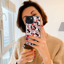 Cargar imagen en el visor de la galería, Funda protectora de cuero TPU para iPhone 15 Plus Pro Max con ranura para tarjeta Función atril Funda plegable personalizado con patrón foto texto