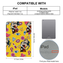 Cargar imagen en el visor de la galería, Funda protectora para iPad realizada en piel TPU personalizado con patrón foto texto