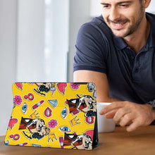 Cargar imagen en el visor de la galería, Funda protectora para iPad realizada en piel TPU personalizado con patrón foto texto