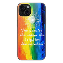 Cargar imagen en el visor de la galería, Funda de cristal para teléfono iPhone 15 / 15 Plus / 15 Pro / 15 Pro Max personalizado con patrón foto texto