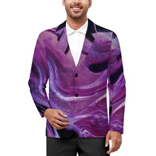 Cargar imagen en el visor de la galería, Traje boutique para hombre de 2 botones LTM100852 personalizado con patrón foto texto (impresión de imagen única)