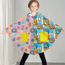 Cargar imagen en el visor de la galería, Manta con Capucha para Adolescentes RTDP09 personalizado con patrón foto texto (impresión de imágenes múltiples)