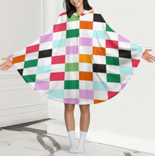 Cargar imagen en el visor de la galería, Manta con capucha unisex NDP08 personalizado con patrón foto texto (impresión de imagen única)