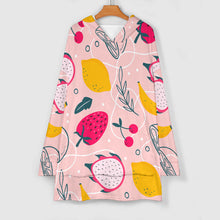 Cargar imagen en el visor de la galería, Manta para vestir suéter manta sudadera con capucha de felpa para mujer personalizado con patrón foto texto (impresión de imagen única)