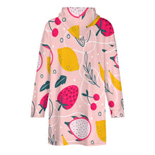 Cargar imagen en el visor de la galería, Manta para vestir suéter manta sudadera con capucha de felpa para mujer personalizado con patrón foto texto (impresión de imagen única)