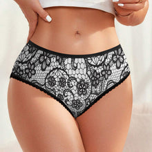Cargar imagen en el visor de la galería, Braguitas de Encaje para Mujer LM500 personalizado con patrón foto texto (impresión de imagen única)
