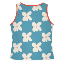 Cargar imagen en el visor de la galería, Camiseta sin mangas con cuello en V y botones para mujer BXV personalizado con patrón foto texto (impresión de imágenes múltiples)