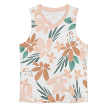 Cargar imagen en el visor de la galería, Camiseta sin mangas con cuello en V para mujer BX11 personalizado con patrón foto texto