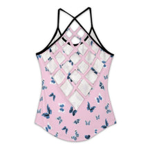 Cargar imagen en el visor de la galería, Camiseta sin mangas para mujer TXLD con diseño de rombos en la espalda ZTJJ personalizado con patrón foto texto (impresión de imágenes múltiples)