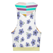 Cargar imagen en el visor de la galería, Camiseta sin mangas con capucha para mujer con bolsillos BX07 personalizado con patrón foto texto (impresión de imágenes múltiples)