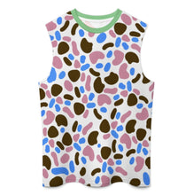 Cargar imagen en el visor de la galería, Camiseta sin mangas para hombre A66K personalizado con patrón foto texto (impresión de imágenes múltiples)