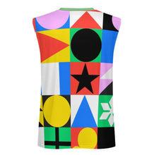 Cargar imagen en el visor de la galería, Camiseta sin mangas para hombre A66K personalizado con patrón foto texto (impresión de imágenes múltiples)