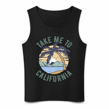 Cargar imagen en el visor de la galería, Camiseta de tirantes de algodón para hombre BX multicolor con estampado a doble cara personalizado con patrón foto texto