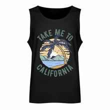 Cargar imagen en el visor de la galería, Camiseta de tirantes de algodón para hombre BX multicolor con estampado a doble cara personalizado con patrón foto texto