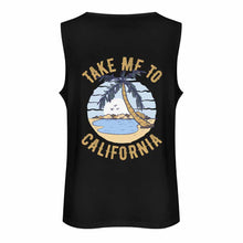 Cargar imagen en el visor de la galería, Camiseta de tirantes de algodón para hombre BX multicolor con estampado a doble cara personalizado con patrón foto texto