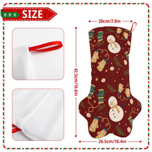 Cargar imagen en el visor de la galería, Decoración de Navidad calcetín navideño con forma de pata de perro personalizado con patrón foto texto
