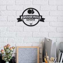 Cargar imagen en el visor de la galería, Decoración de hierro hueco (negro) personalizado con patrón foto texto