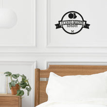 Cargar imagen en el visor de la galería, Decoración de hierro hueco (negro) personalizado con patrón foto texto