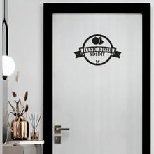 Cargar imagen en el visor de la galería, Decoración de hierro hueco (negro) personalizado con patrón foto texto