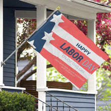Cargar imagen en el visor de la galería, Bandera con dos agujeros personalizado con patrón foto texto