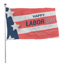 Cargar imagen en el visor de la galería, Bandera con dos agujeros personalizado con patrón foto texto