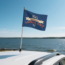Cargar imagen en el visor de la galería, Bandera para coche personalizado con patrón foto texto