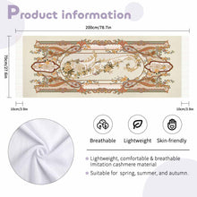 Cargar imagen en el visor de la galería, Bufanda con borlas para mujer de gran tamaño 200 cm 70 cm x 10 cm personalizado con patrón foto texto