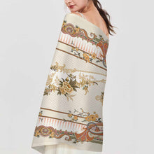 Cargar imagen en el visor de la galería, Bufanda con borlas para mujer de gran tamaño 200 cm 70 cm x 10 cm personalizado con patrón foto texto