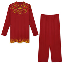 Cargar imagen en el visor de la galería, Conjunto de cuello alto saudí B24TZ personalizado con patrón foto texto (impresión de imagen única)