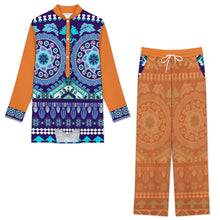 Cargar imagen en el visor de la galería, Conjunto de ropa de estar por casa estilo indio para hombre A42TZ personalizado con patrón foto texto (impresión de imagen única)