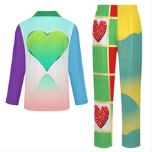 Cargar imagen en el visor de la galería, Conjunto de pijama de manga larga para niños LM125 personalizado con estampado de texto con nombre (diseño con varias imágenes)