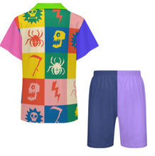 Cargar imagen en el visor de la galería, Conjunto de pijama informal de manga corta para niños LM131 personalizado con patrón foto texto (impresión de imágenes múltiples)