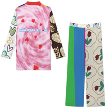 Cargar imagen en el visor de la galería, Conjunto de ropa de estar por casa estilo indio para hombre A42TZ personalizado con patrón foto texto (impresión de imágenes múltiples)