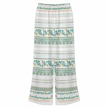 Cargar imagen en el visor de la galería, Conjunto para mujer compuesto por una camisa de cuello redondo con mangas murciélago y un pantalón ancho con cinturilla elástica YKL04 personalizado con patrón foto texto (impresión de imagen única)